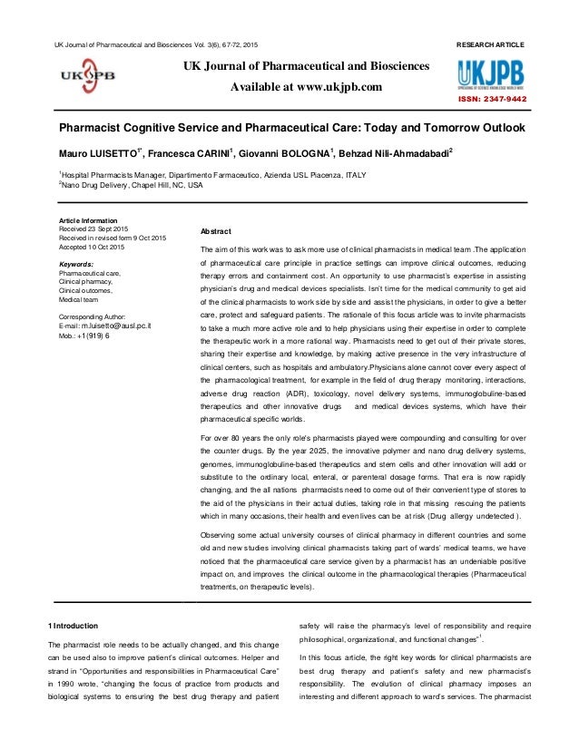 essay on role of pharmacist essay about pharmacy technician